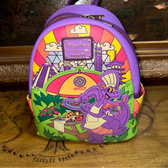 Disney Parks Backpack Loungefly 2024 Epcot Food & Wine Festival Chef Figment NWT - Picture 16 of 17